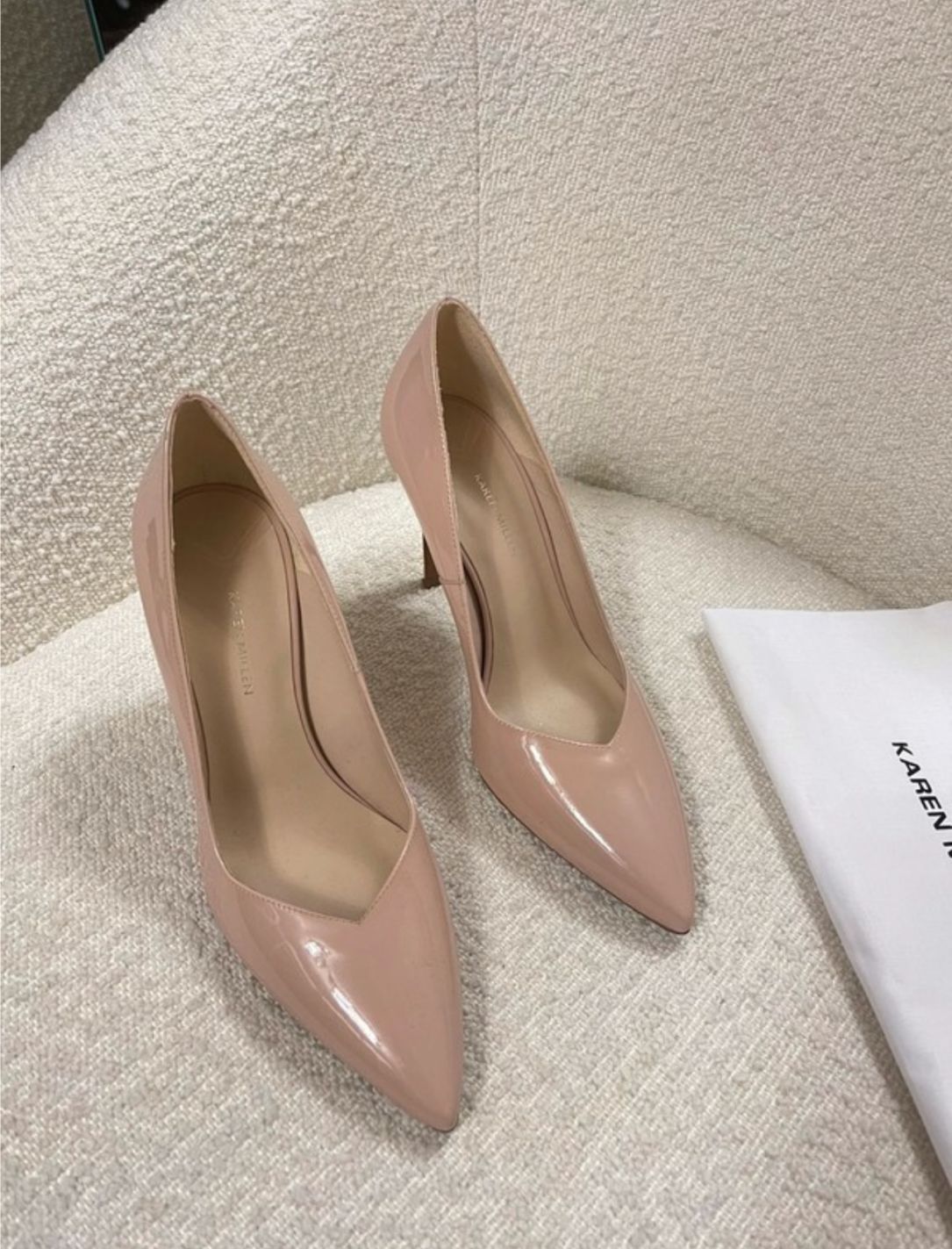 Chaussures Karen Millen Bout Ouvert Pointure 41 (UK8) Noir Et Blanc Peau De Serpent - Neuf Avec Défauts